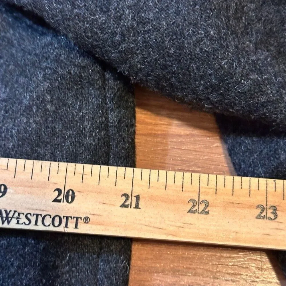 Sag Harbor Gray Jacket Button Up Pea Coat Gray | Women Size 12